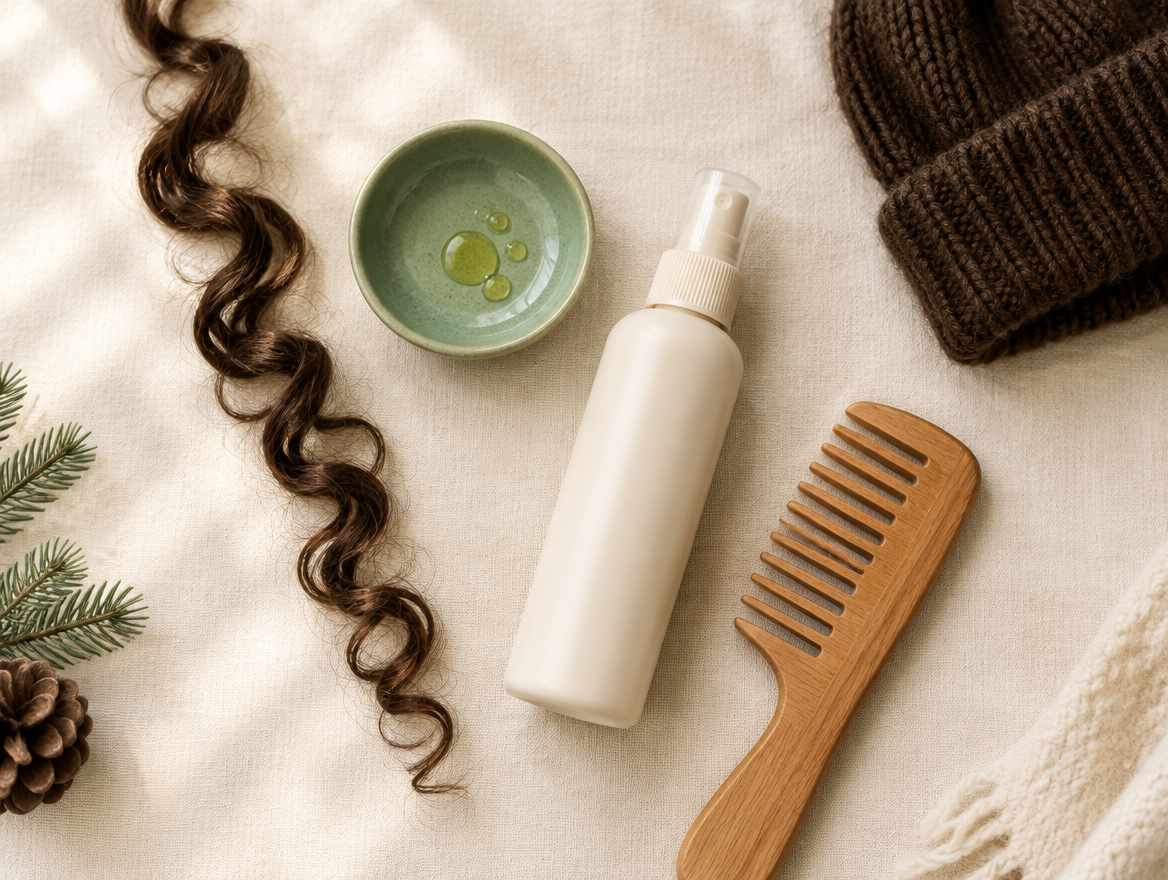 Locken im Winter: Was gegen Heizungsluft, Frizz & Mützen-Statik wirklich hilft